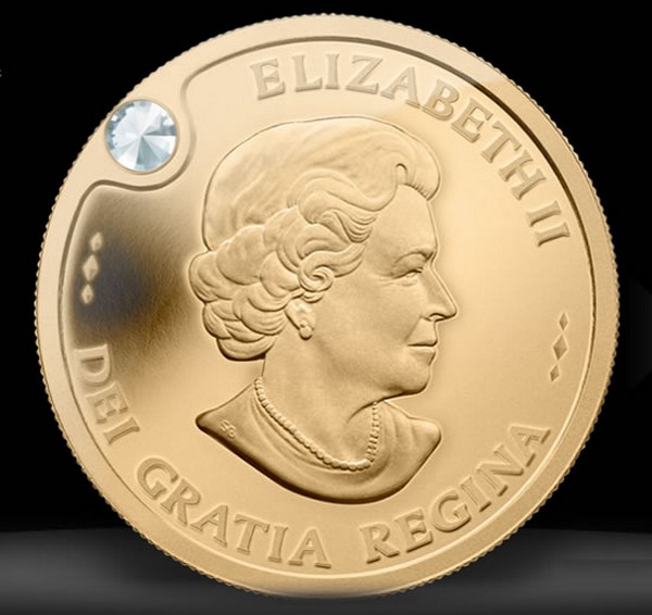1 300 долларов. Канадская Золотая монета королевы Елизаветы.