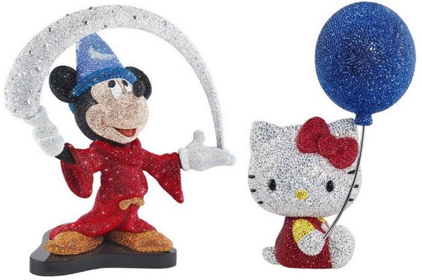 Mickey Hello Kitty Swarovski